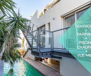 Le Penthouse : vue mer, piscine chauffee, parking Marseille France