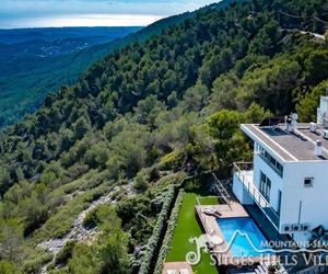 Stunning views to sea from Modern Villa El Mirador near Sitges Canyelles Spain