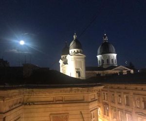 Romantic Panorama Krakivska street Lvov Ukraine