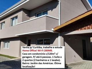 Фото отеля Casa Curitiba 120m² (1 Suíte e 2 Quartos) com garagem em condomínio
