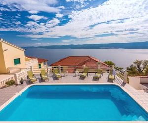 VILLA MASLINA, with private 32m2Pool, panoramic views on 100km coastline, 12 pax Lokva Rogoznica Croatia