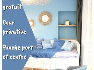 Hotel pic Superbe Maison 4 personnes entre le port et le centre, COUR PRIVATIVE,