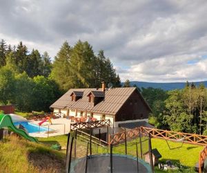 Entire Cottage "Chalupa Barborka" - in the National Park, with 6 rooms, sauna, swimming pool, playground Strazne Czech Republic