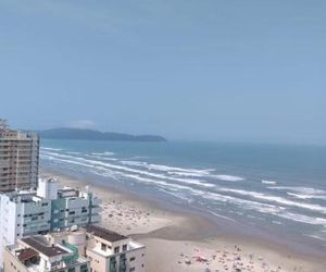 Apto com vista para o Mar, 2 vagas de garagem e churrasqueira na varanda Praia Grande Brazil