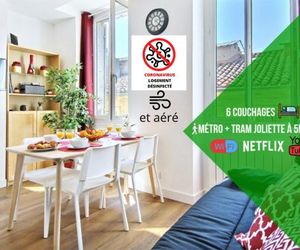 6 Couchages, Wifi Fibre & NETFLIX Marseille France