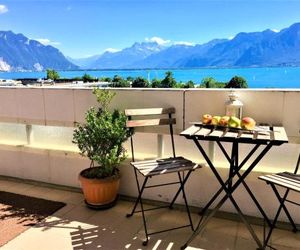 102,Incredible lake views, big, modern studion with balcony Clarens Switzerland