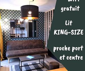 Superbe appartement entre le port et le centre ville - LIT KING-SIZE, WiFi gratuit St. Brieuc France