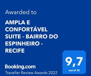 AMPLA E CONFORTÁVEL SUITE - BAIRRO DO ESPINHEIRO - RECIFE Recife Brazil