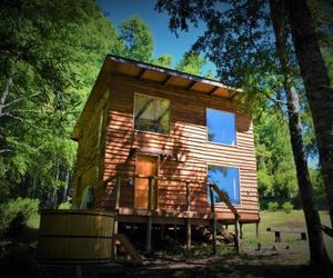 Cabaña Loft , con sendero educativo en el bosque Villarica Chile