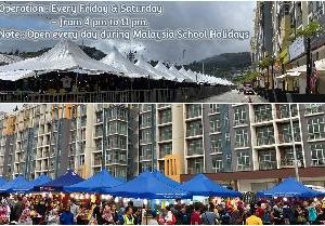 SWING your Holiday in Ours TERRACED #Night Market Brinchang Malaysia