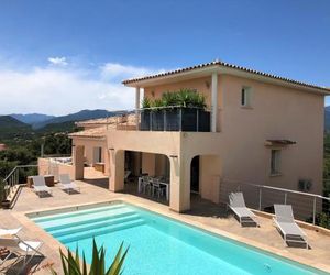 VILLA CARAMONTINU à Pinarello, proche plage, vue mer, piscine chauffée Piccovaggia France