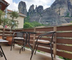 The house under the rocks of Meteora Kalambaka Greece