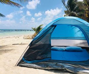 Camping Lunas Bar Mahahual Mexico