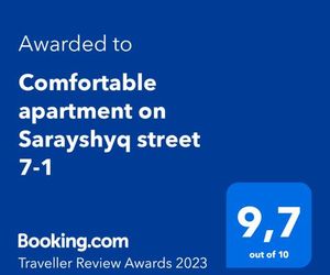 Comfortable apartment on Sarayshyq street 7 Astana Kazakhstan