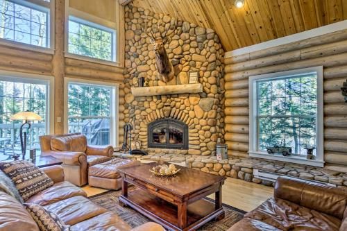 Photo of Secluded Log Cabin with Game Room and Forest Views!