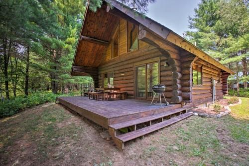 Photo of Secluded Log Cabin in NW Michigan with Fire Pit and Deck