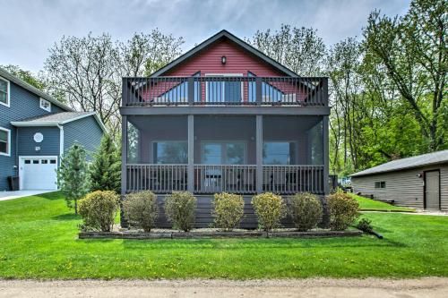 Photo of Waterfront Lake Koshkonong Home with Pier and Fire Pit!