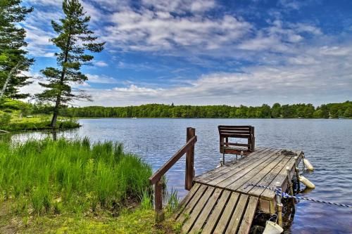 Photo of Burns Lake Cabin with Dock, Fire Pit, Rowboat and More!