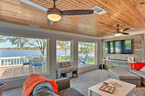 Photo of Cedar Creek Lakefront Home with Dock and Fire Pit