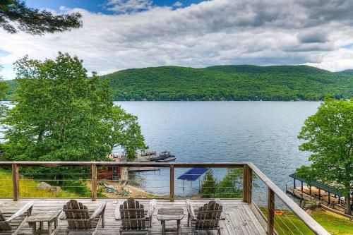 Photo of Waterfront Lake George Cabin Walk to Water