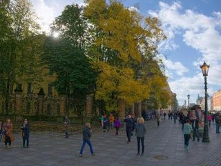 The artistic apartment next to the Russian Museum