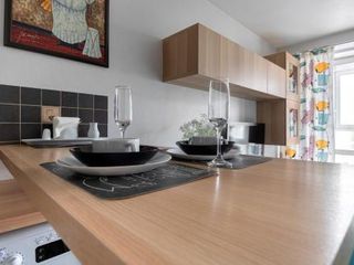 View apartment in the skyscraper