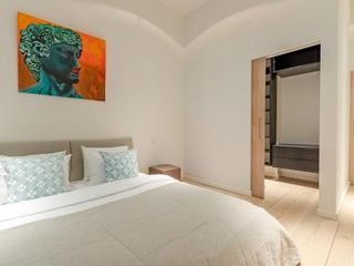 Spacious minimalistic apartment with the balcony
