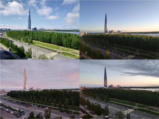 Светлая и уютная двухкомнатная квартира с потрясающим видом на Лахта Центр, Финскии залив и Юнтоловс