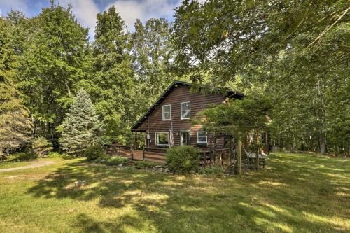 Photo of Tranquil East Lyme Log Home on 12 Acre Woodland!