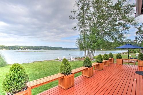 Photo of Waterfront Allyn Home with Fire Pit and Backyard!