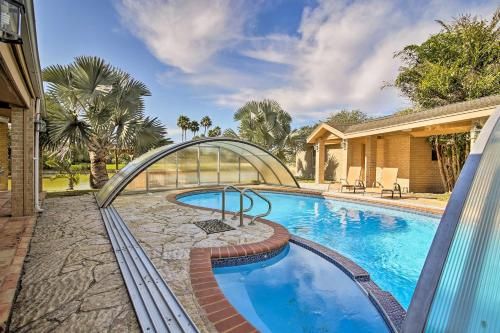 Photo of Waterfront Harlingen Home with Pool, Patio and Gazebo!