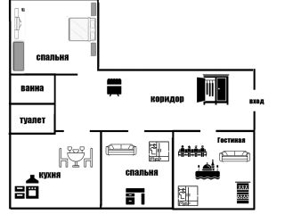 3-комнатная квартира