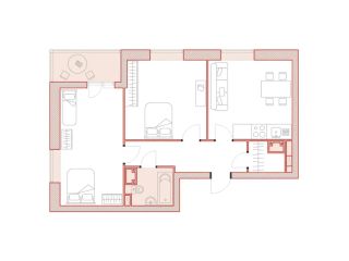 3-комнатная квартира