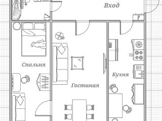 2-комнатная квартира