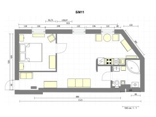 1-комнатная квартира