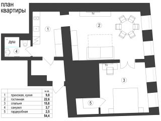 2-комнатная квартира