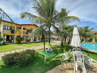 Hotel pic A 200m da praia de Taperapuã, (Axé Mói) 2 suítes piscina, sauna, porta